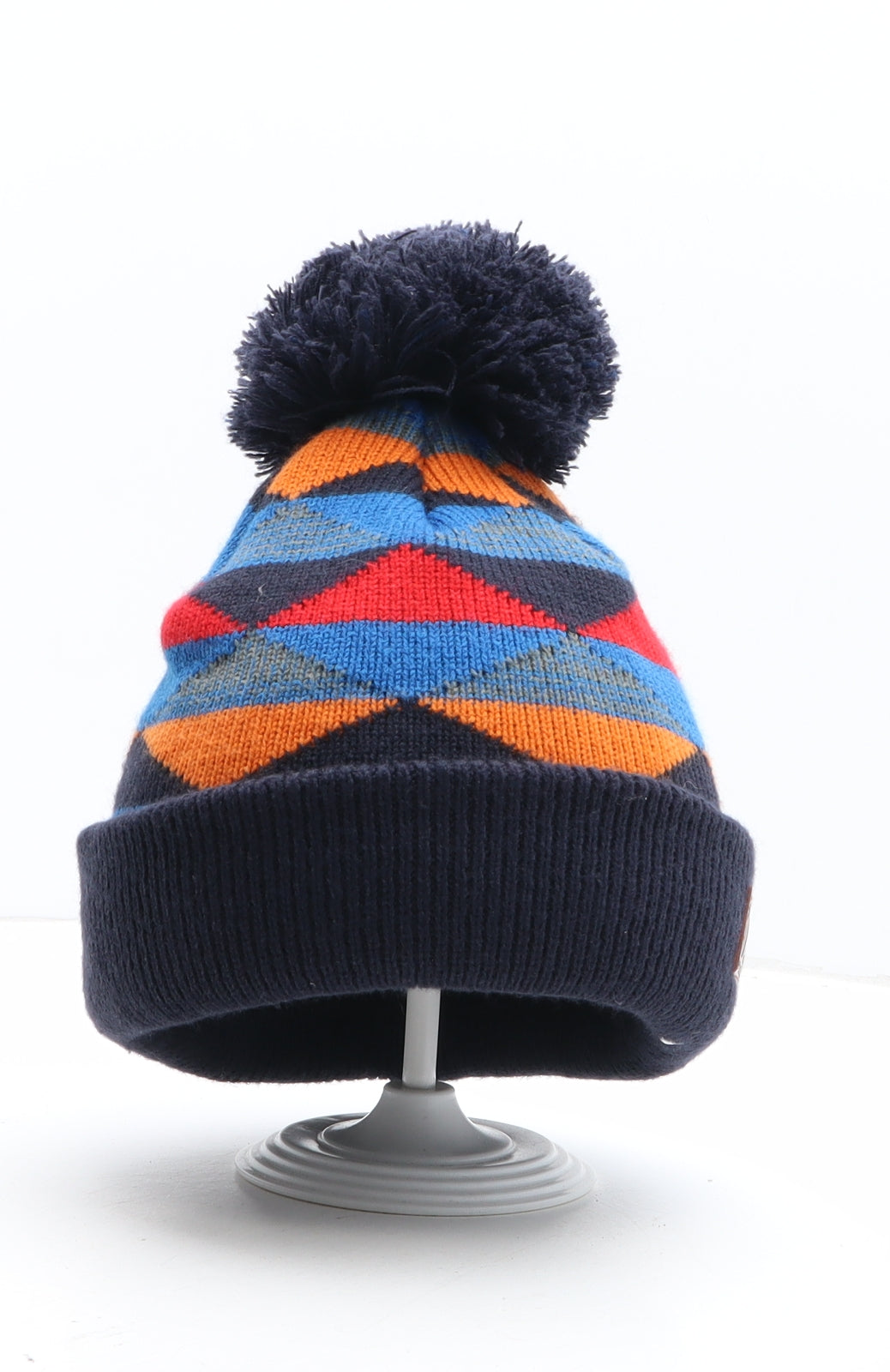 Wed'ze Mens Multicoloured Argyle/Diamond Acrylic Winter Hat One Size