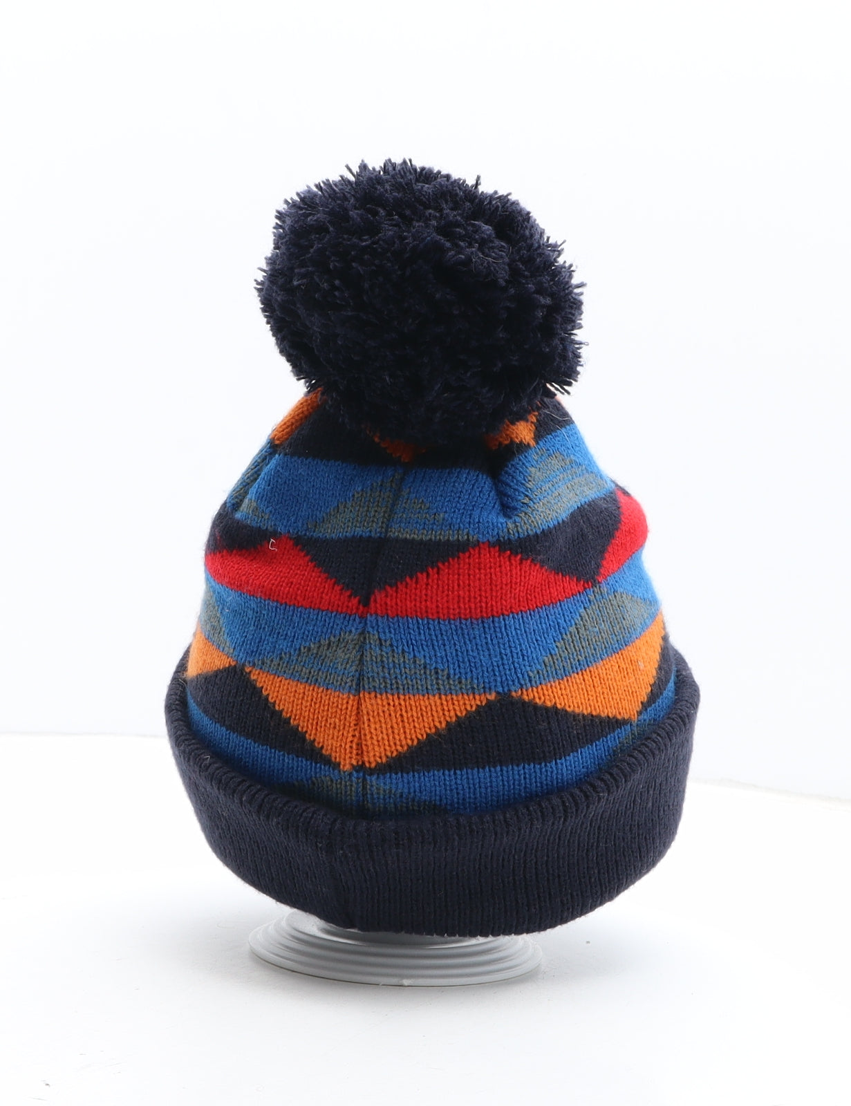 Wed'ze Mens Multicoloured Argyle/Diamond Acrylic Winter Hat One Size