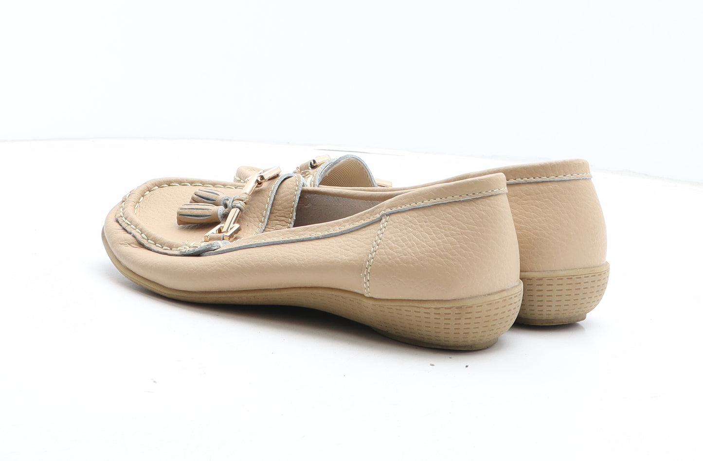 Jo & Joe Womens Beige Synthetic Loafer Casual UK