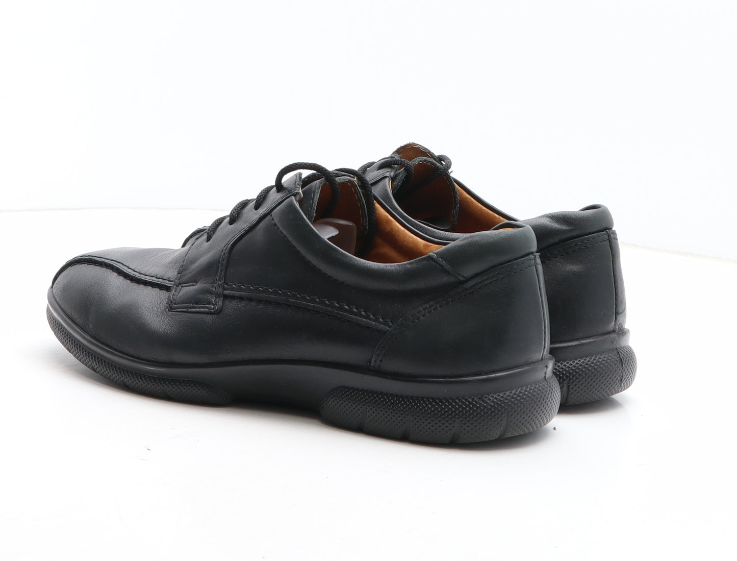 Easy B Mens Black Synthetic Oxford Casual UK 7