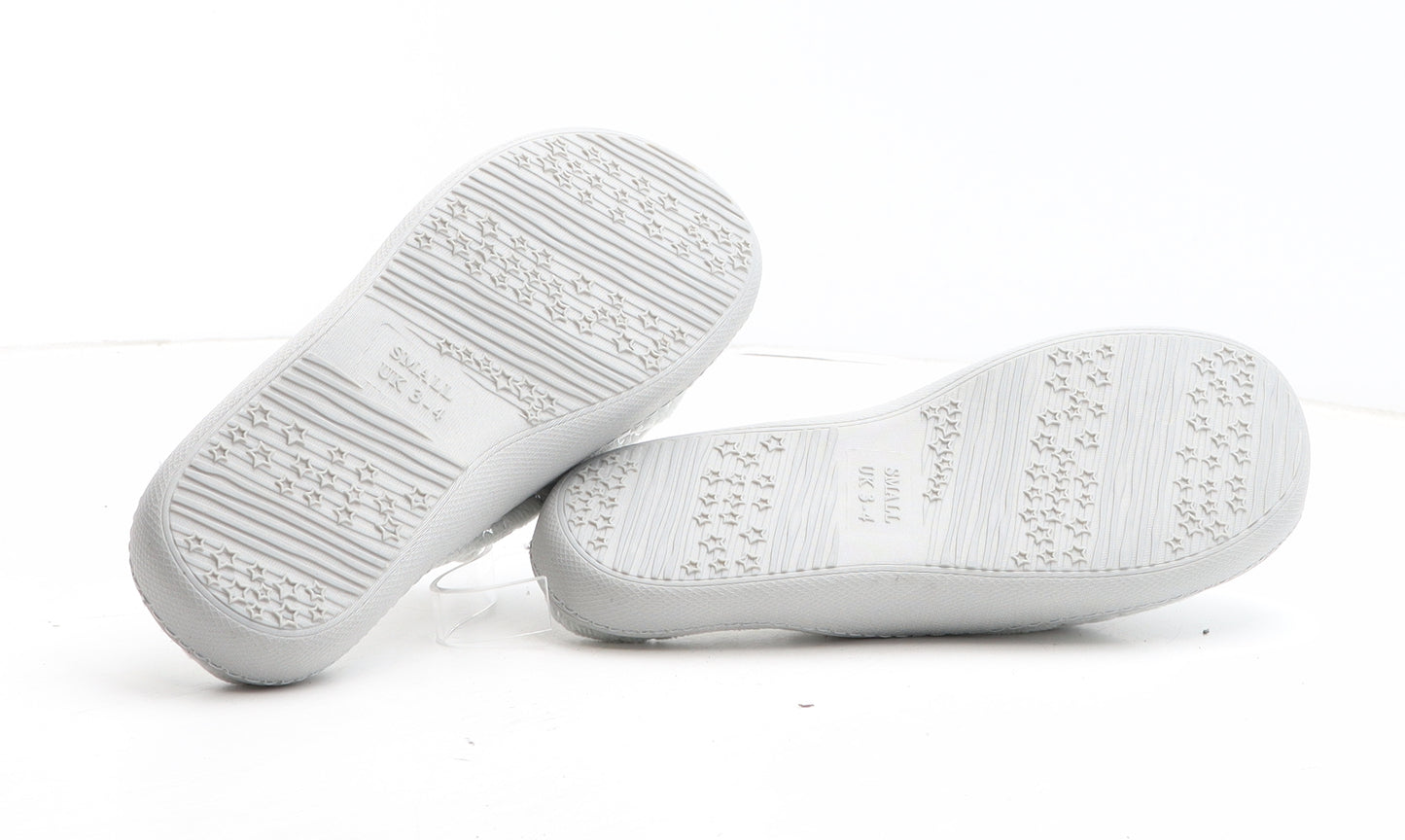TU Womens Grey Geometric Polyester Slip On Slipper UK - Butterfly Pattern