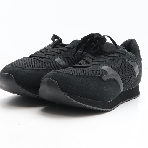 Jacamo Mens Black Synthetic Trainer UK 8