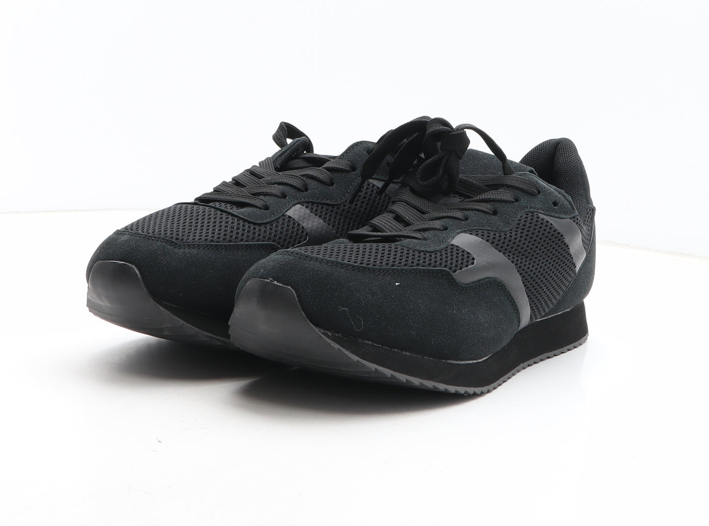 Jacamo Mens Black Synthetic Trainer UK 8