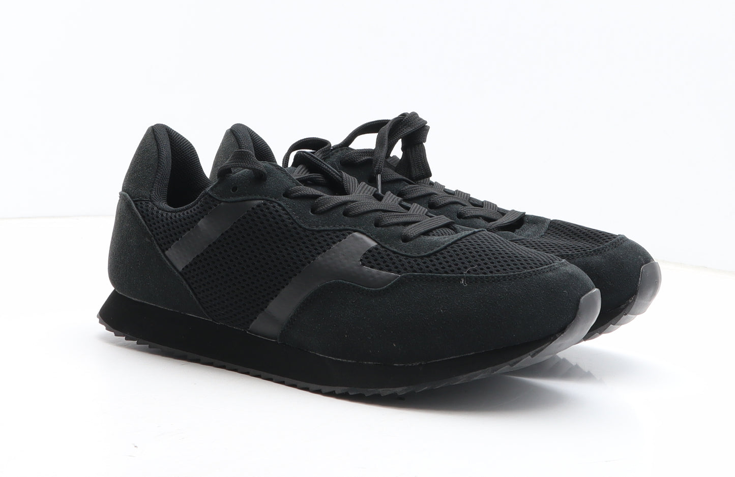 Jacamo Mens Black Synthetic Trainer UK 8