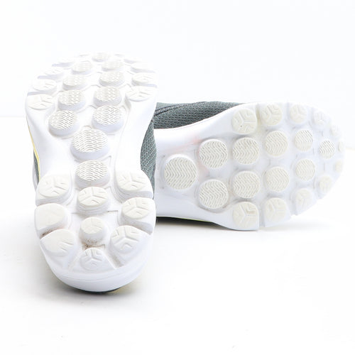 Preworn Womens Green Fabric Trainer Casual UK - UK Size Estimated 4