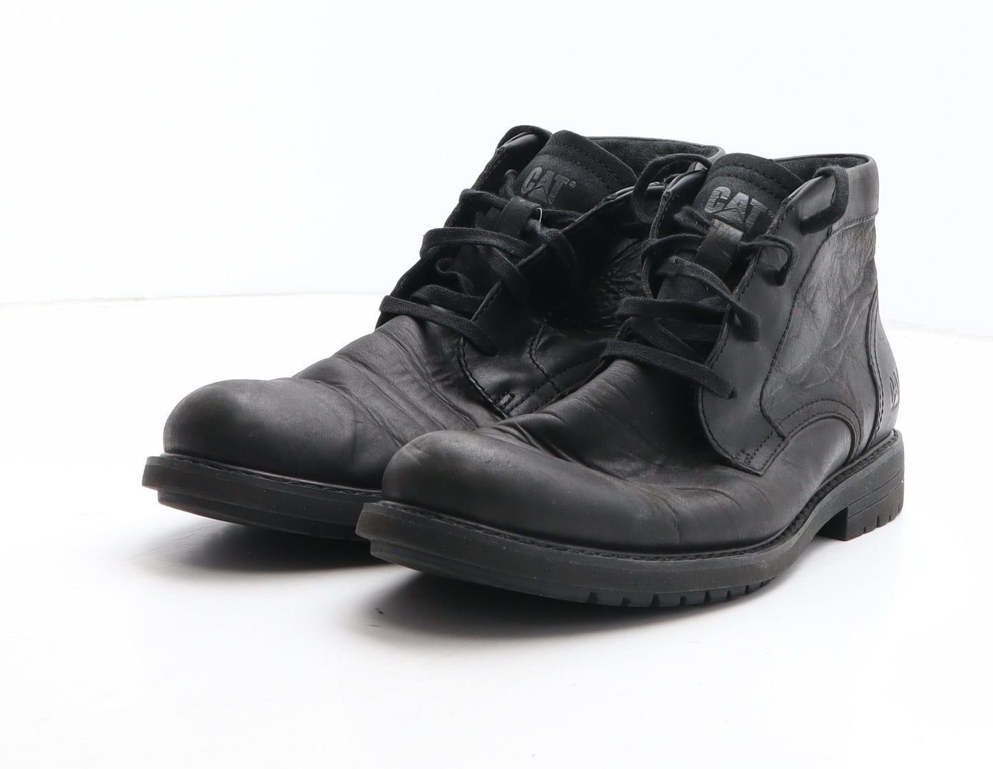 CAT Mens Black Synthetic Bootie Boot UK 7
