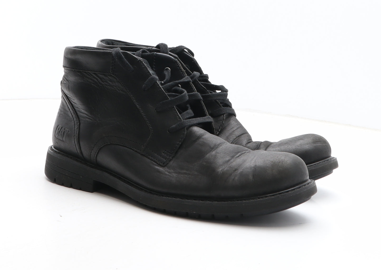 CAT Mens Black Synthetic Bootie Boot UK 7