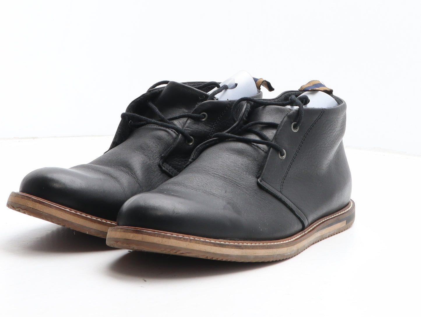 Preworn Mens Black Synthetic Chukka Boot UK 7