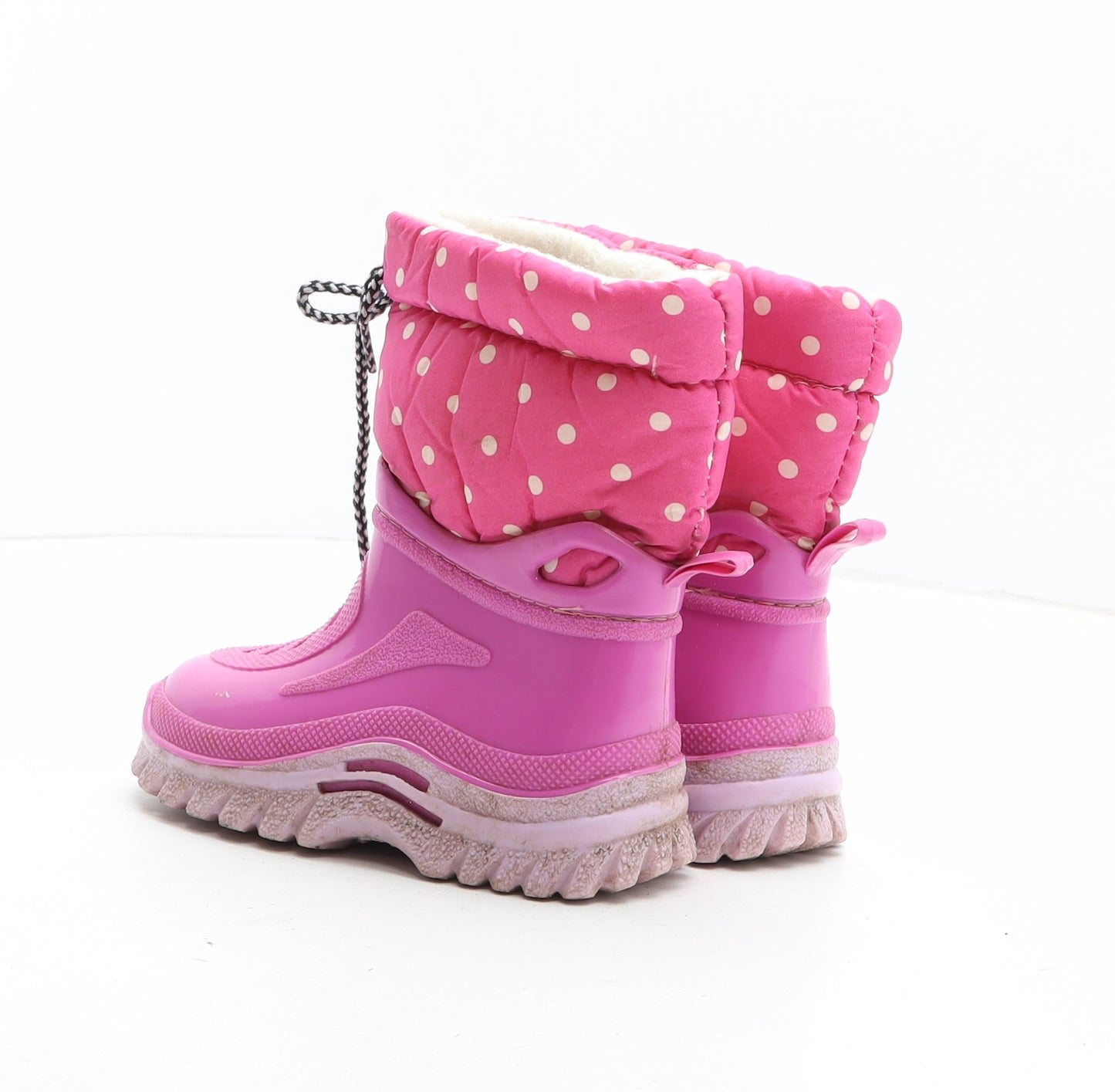 G&G Girls Pink Polka Dot Synthetic Snow Boot Boot UK 7.5 25
