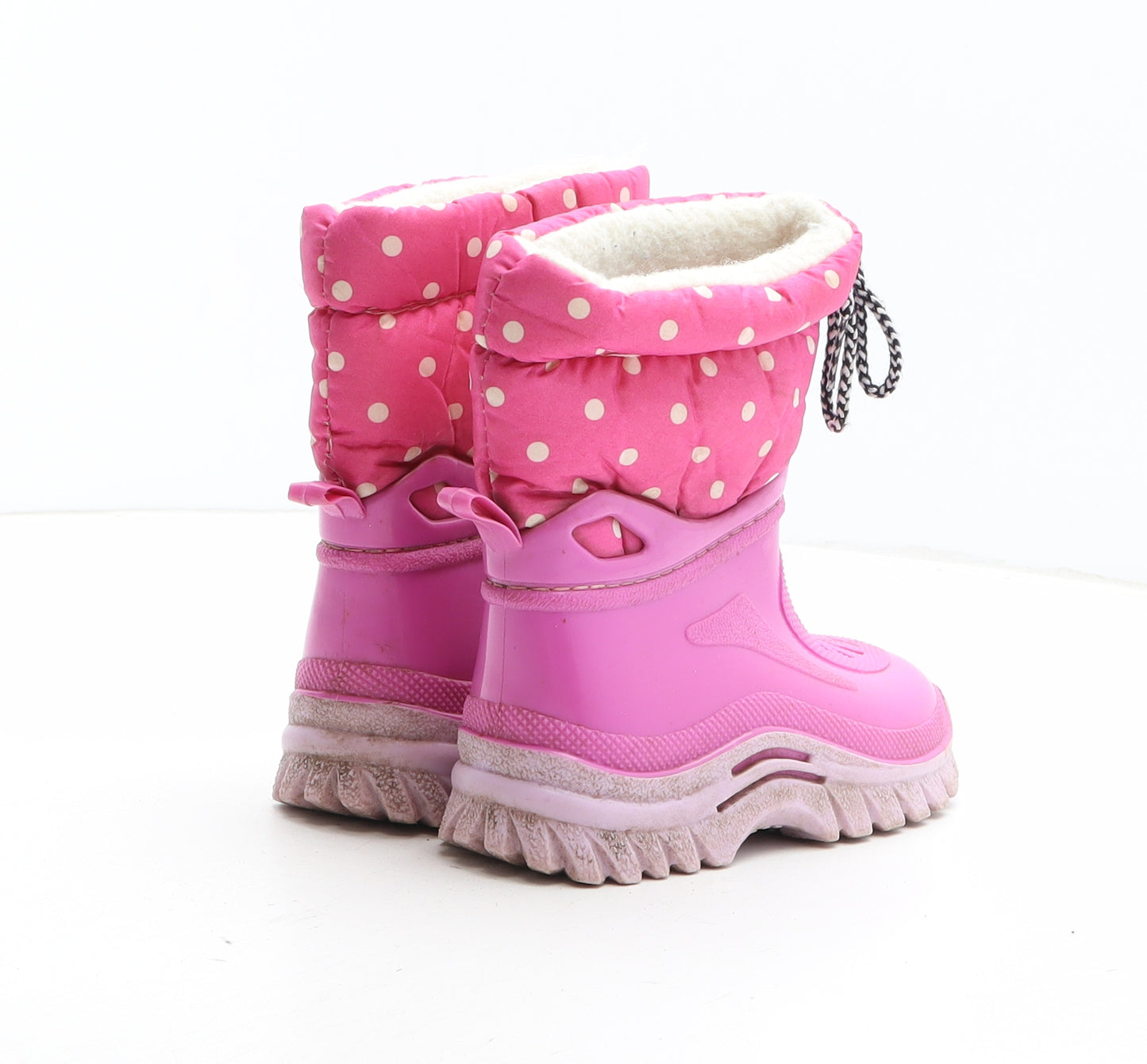 G&G Girls Pink Polka Dot Synthetic Snow Boot Boot UK 7.5 25