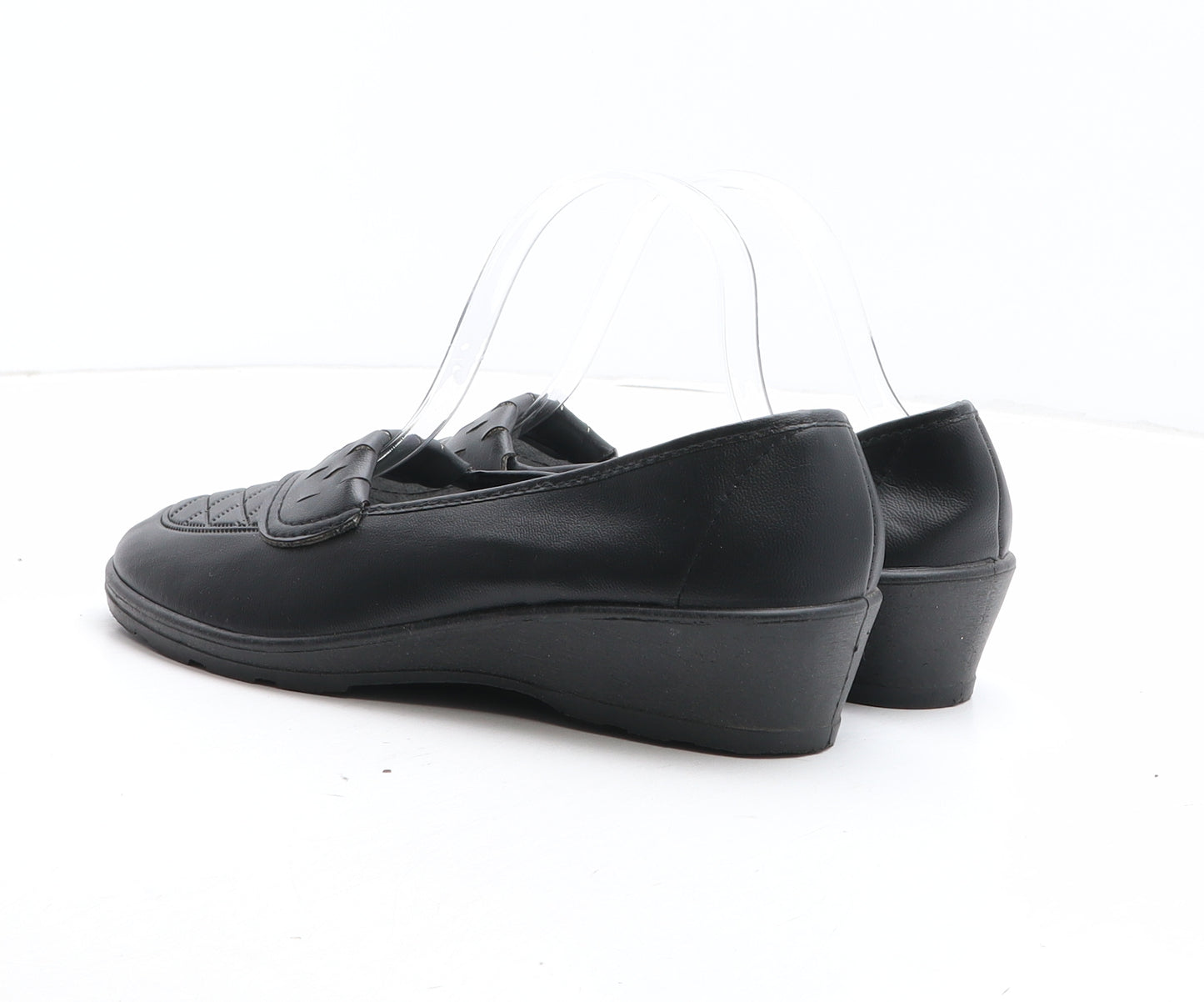 Preworn Womens Black Synthetic Slip On Casual UK