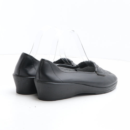 Preworn Womens Black Synthetic Slip On Casual UK