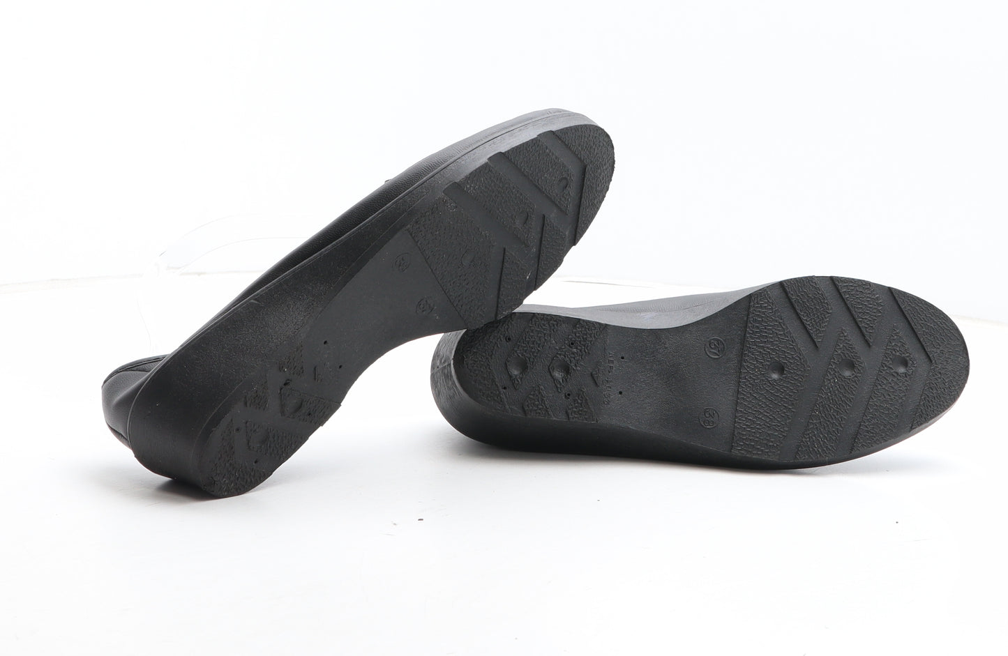 Preworn Womens Black Synthetic Slip On Casual UK