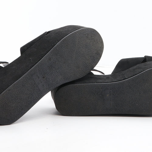 Primark Womens Black Synthetic Strappy Sandal UK