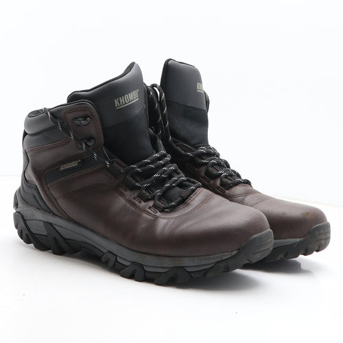 Khobmbu Mens Brown Synthetic Combat Boot UK 9