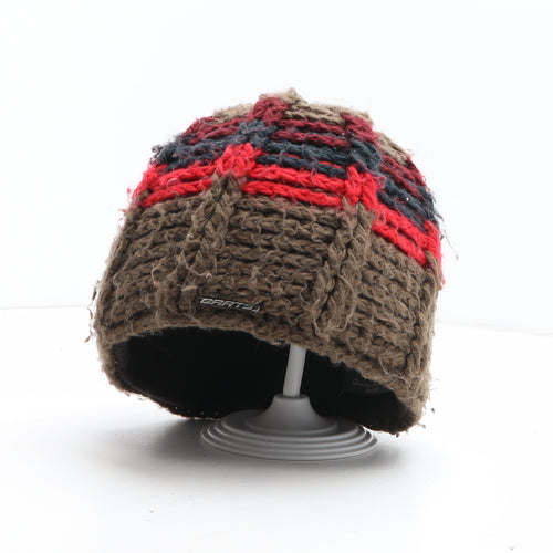 Barts Mens Brown Acrylic Beanie One Size