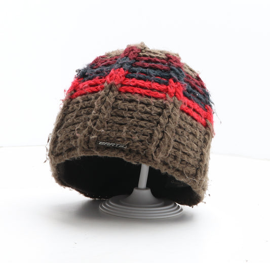 Barts Mens Brown Acrylic Beanie One Size