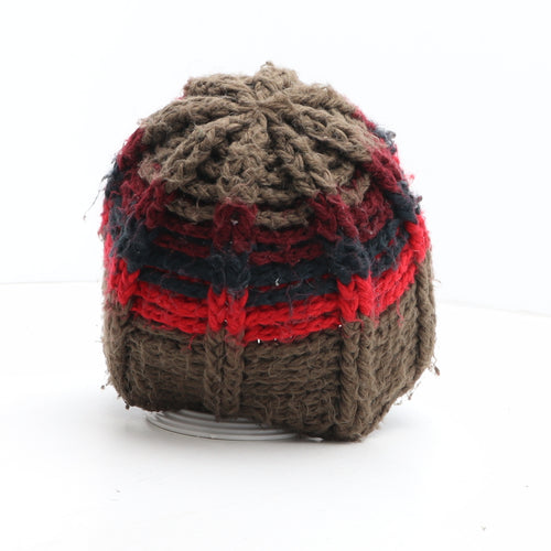 Barts Mens Brown Acrylic Beanie One Size