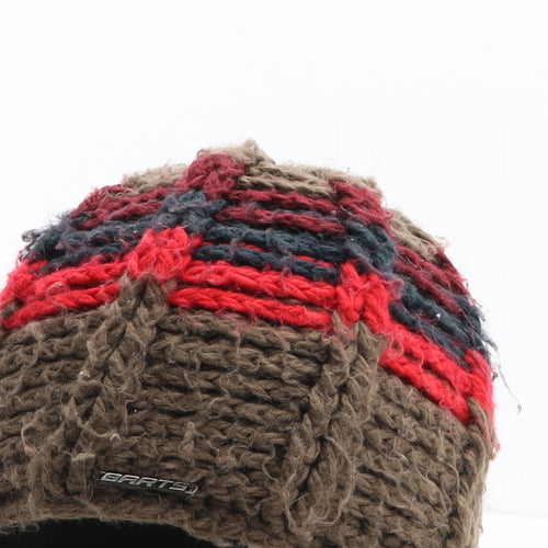 Barts Mens Brown Acrylic Beanie One Size