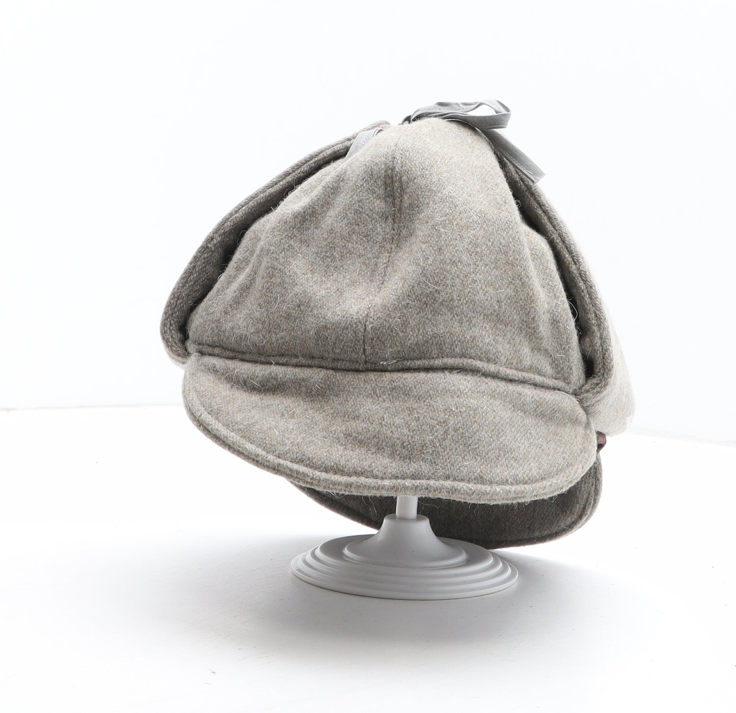 Preworn Mens Grey Polyester Peaked Cap One Size