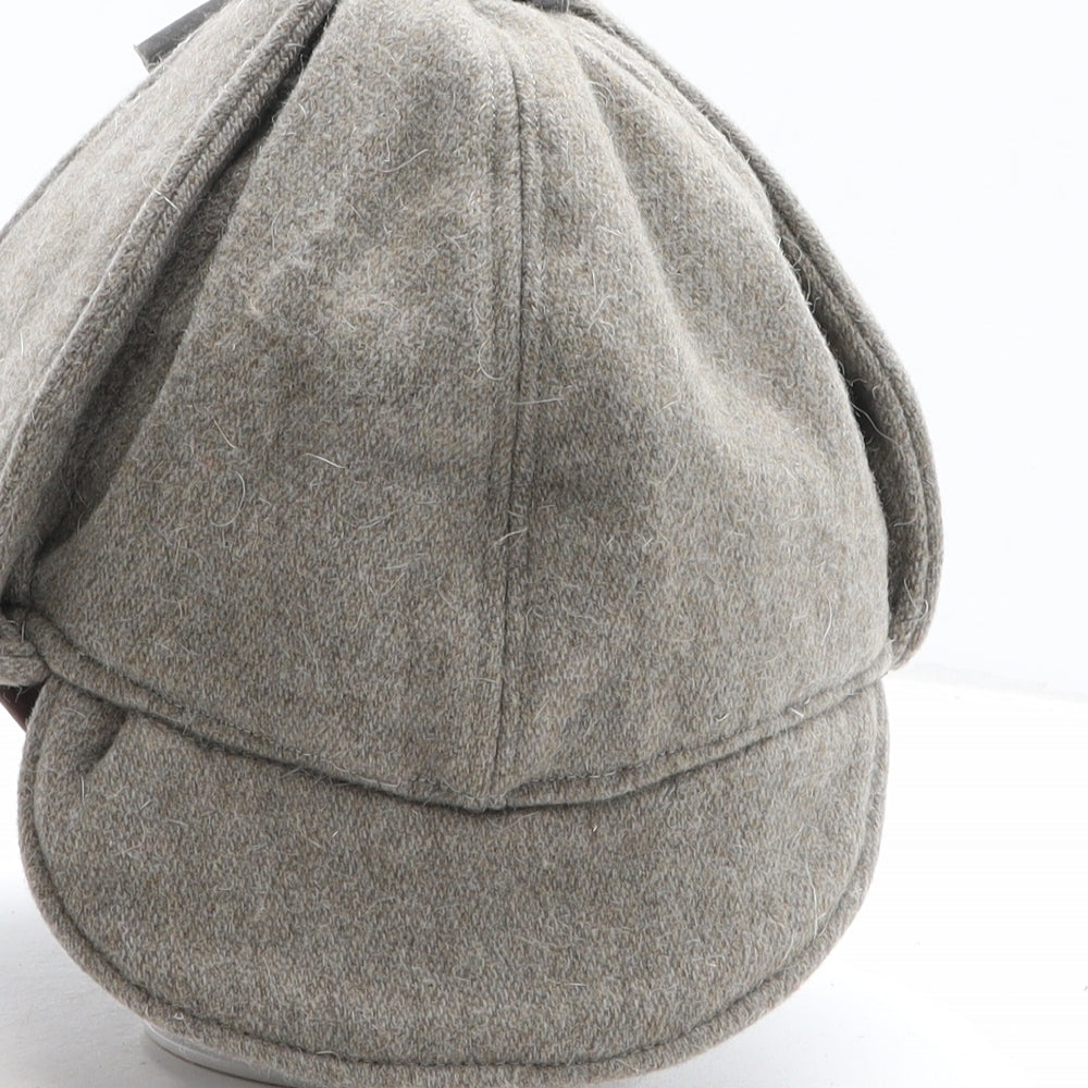 Preworn Mens Grey Polyester Peaked Cap One Size