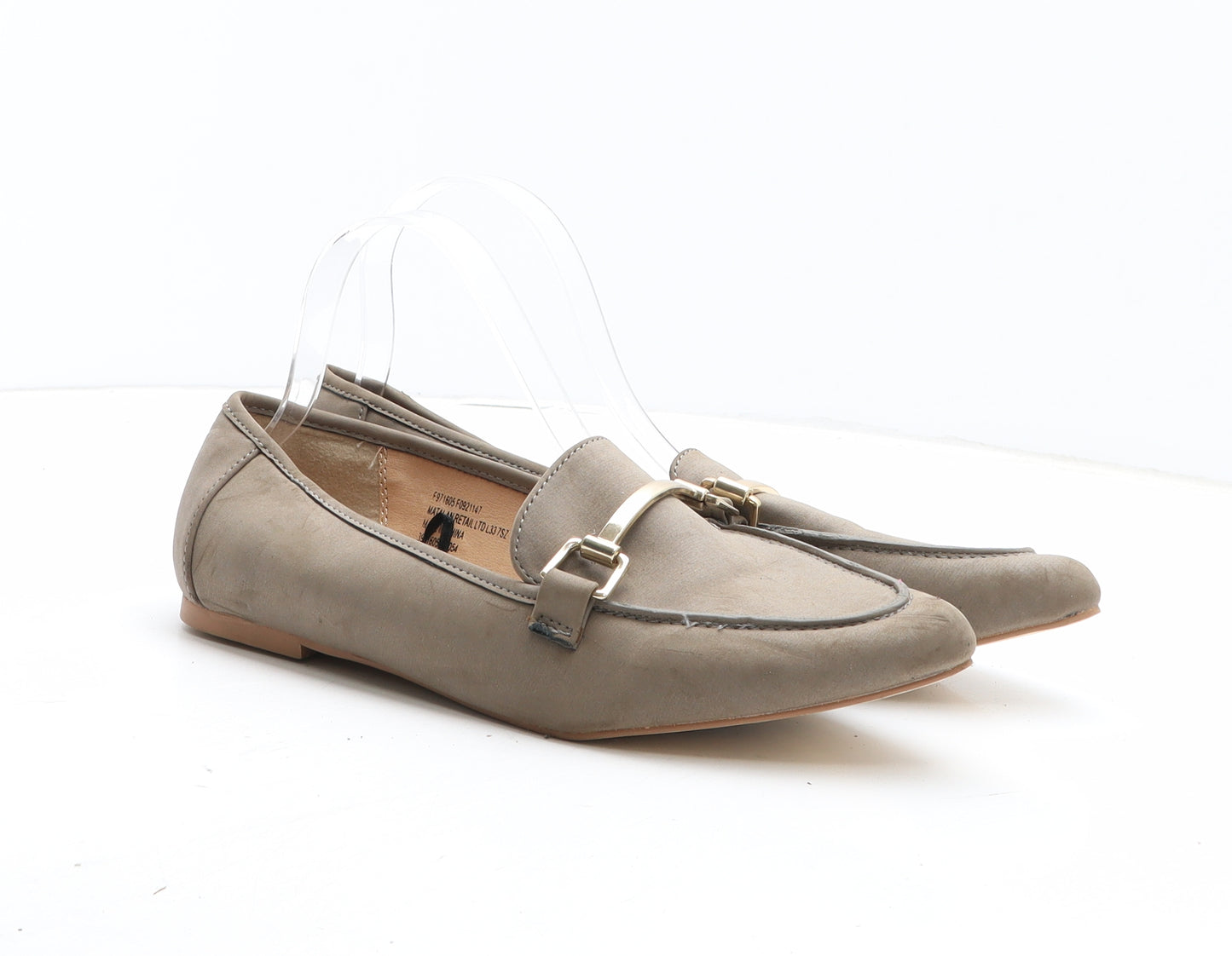 Papaya Womens Brown Synthetic Loafer Flat UK