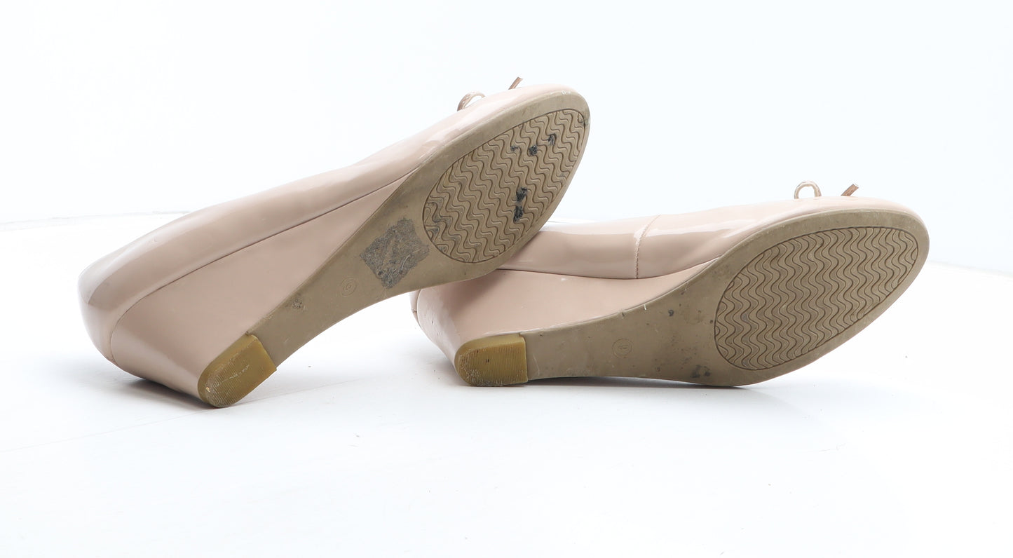 Lilley Womens Pink Synthetic Court Heel UK