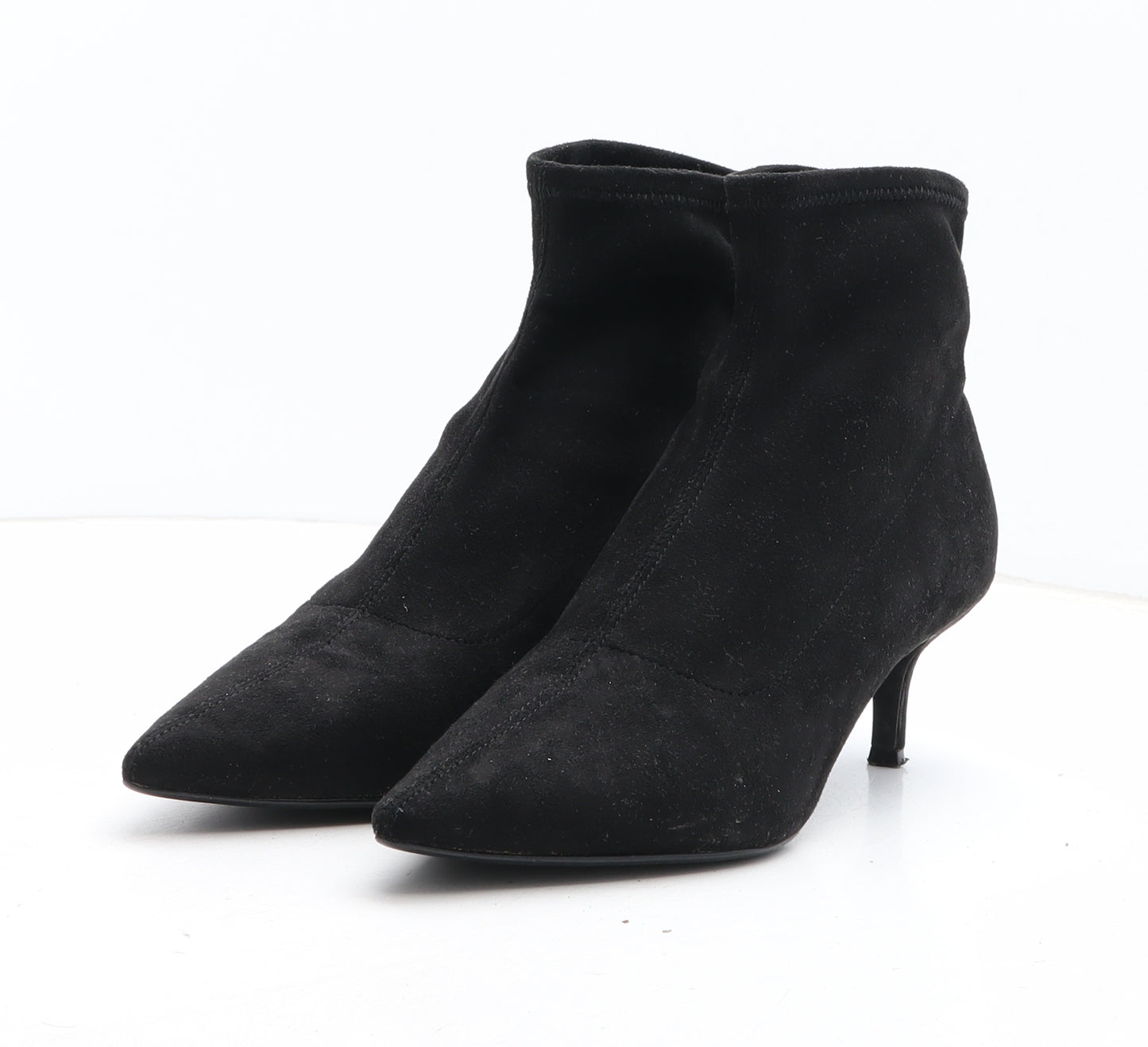NEXT Womens Black Fabric Sock Boot UK