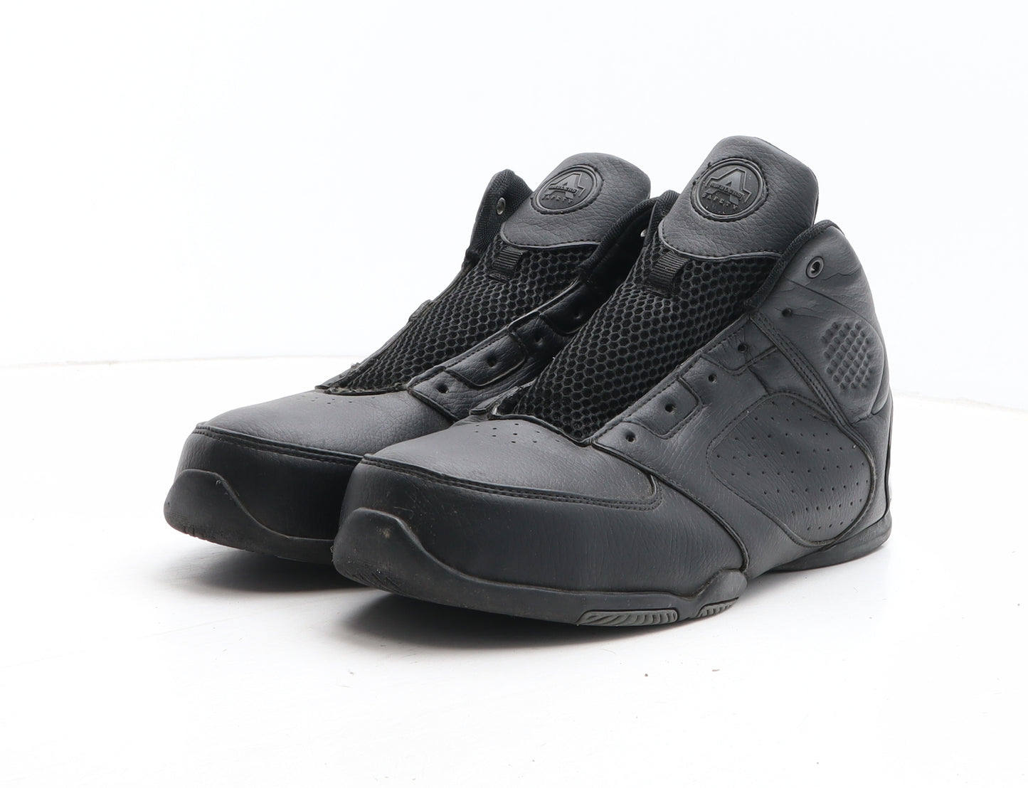 Ambers Mens Black Polyurethane Trainer UK 8