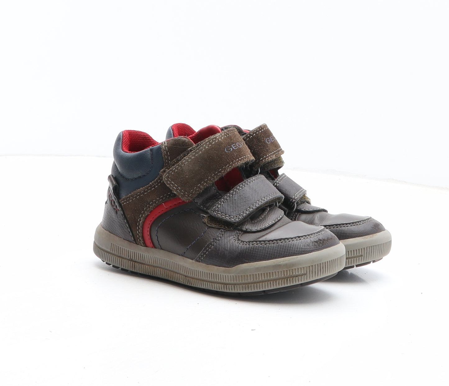 Geox Boys Brown Synthetic Trainer UK 9