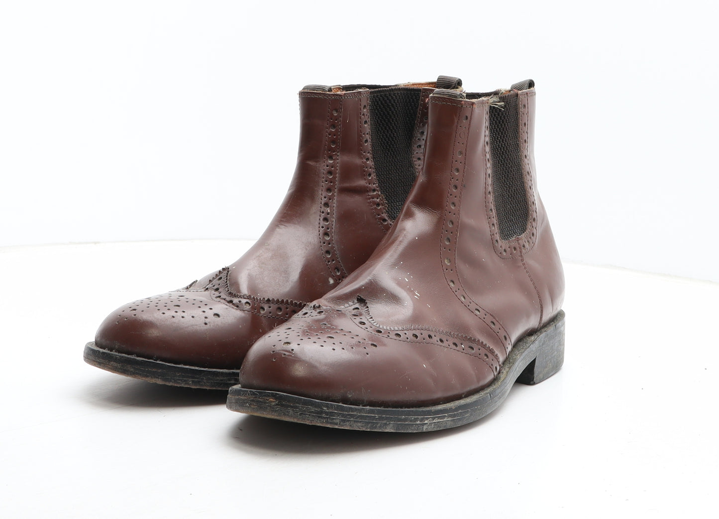 Samuel Windsor Mens Brown Leather Chelsea Boot UK 11