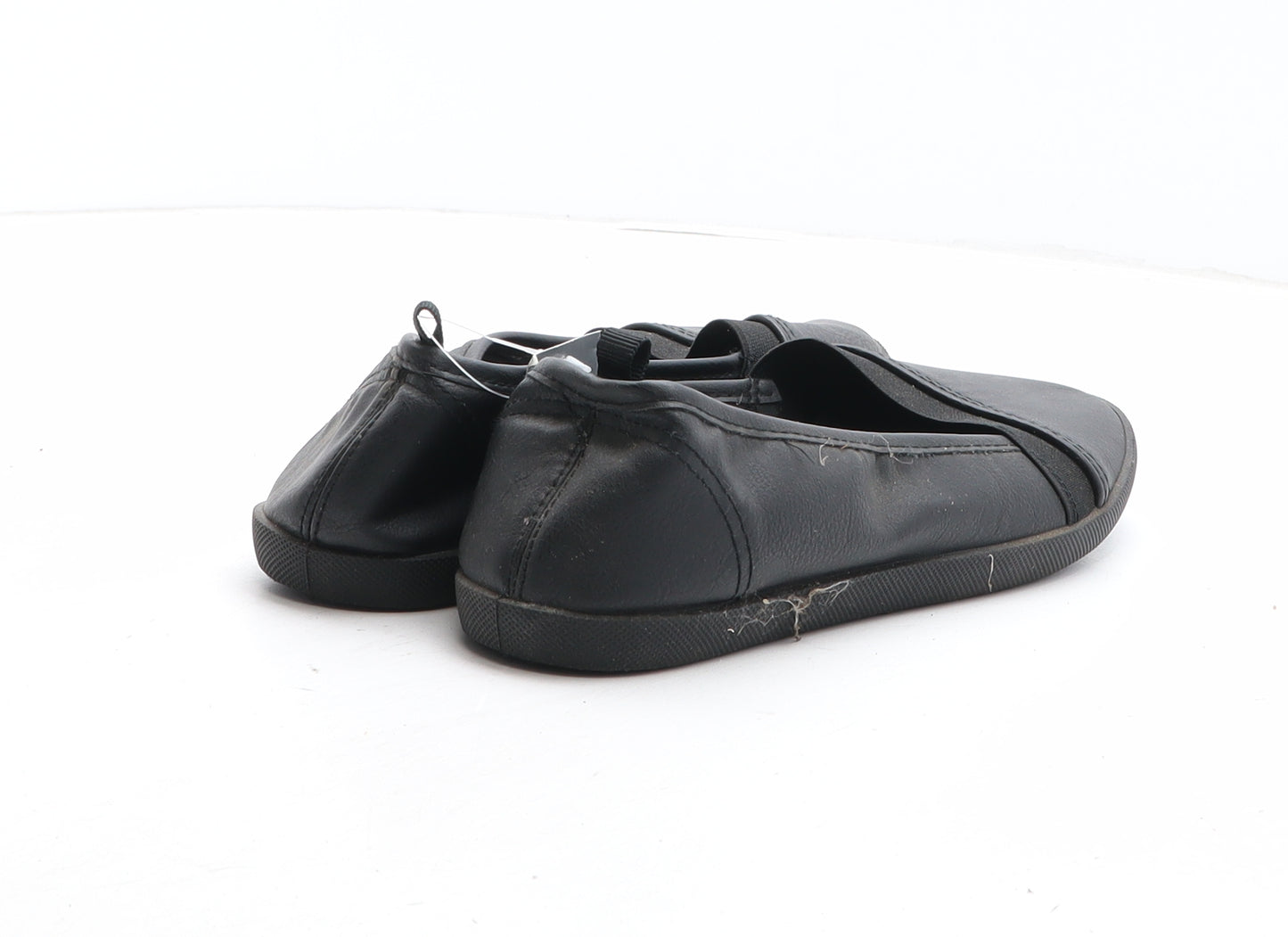 Primark Womens Black Synthetic Slip On Flat UK