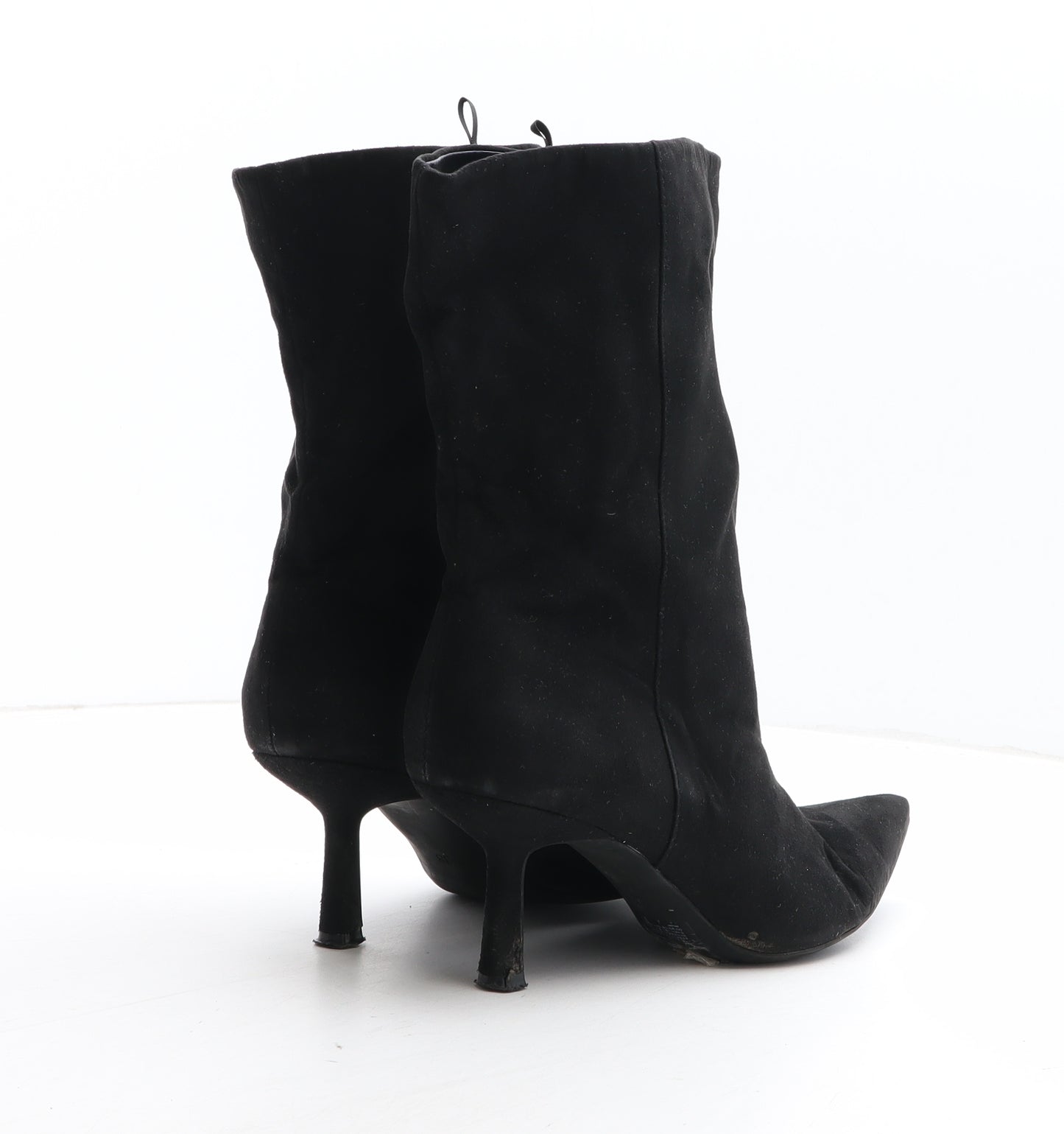 H&M Womens Black Fabric Sock Boot UK - UK Size Estimated 5