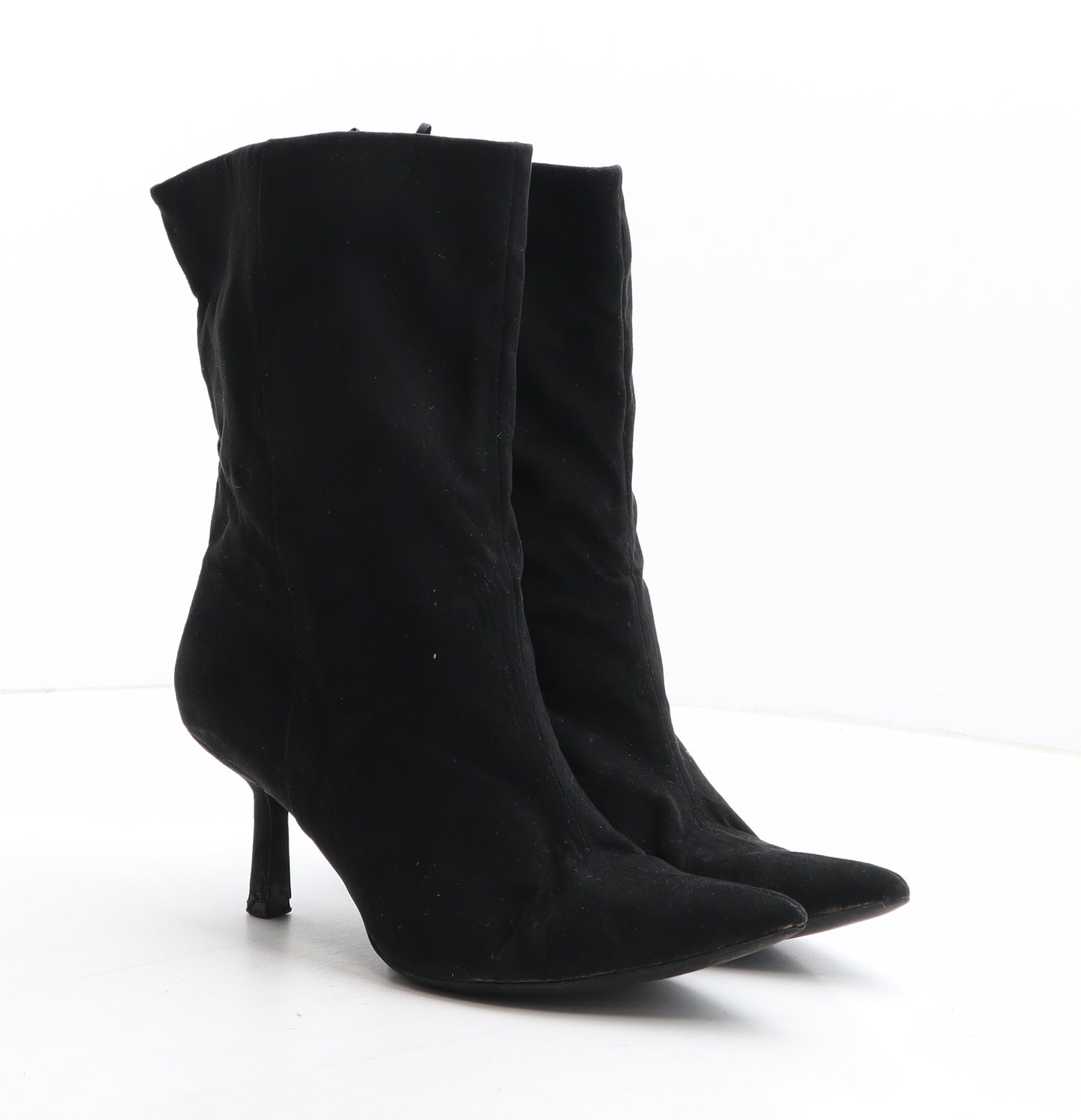 H&M Womens Black Fabric Sock Boot UK - UK Size Estimated 5