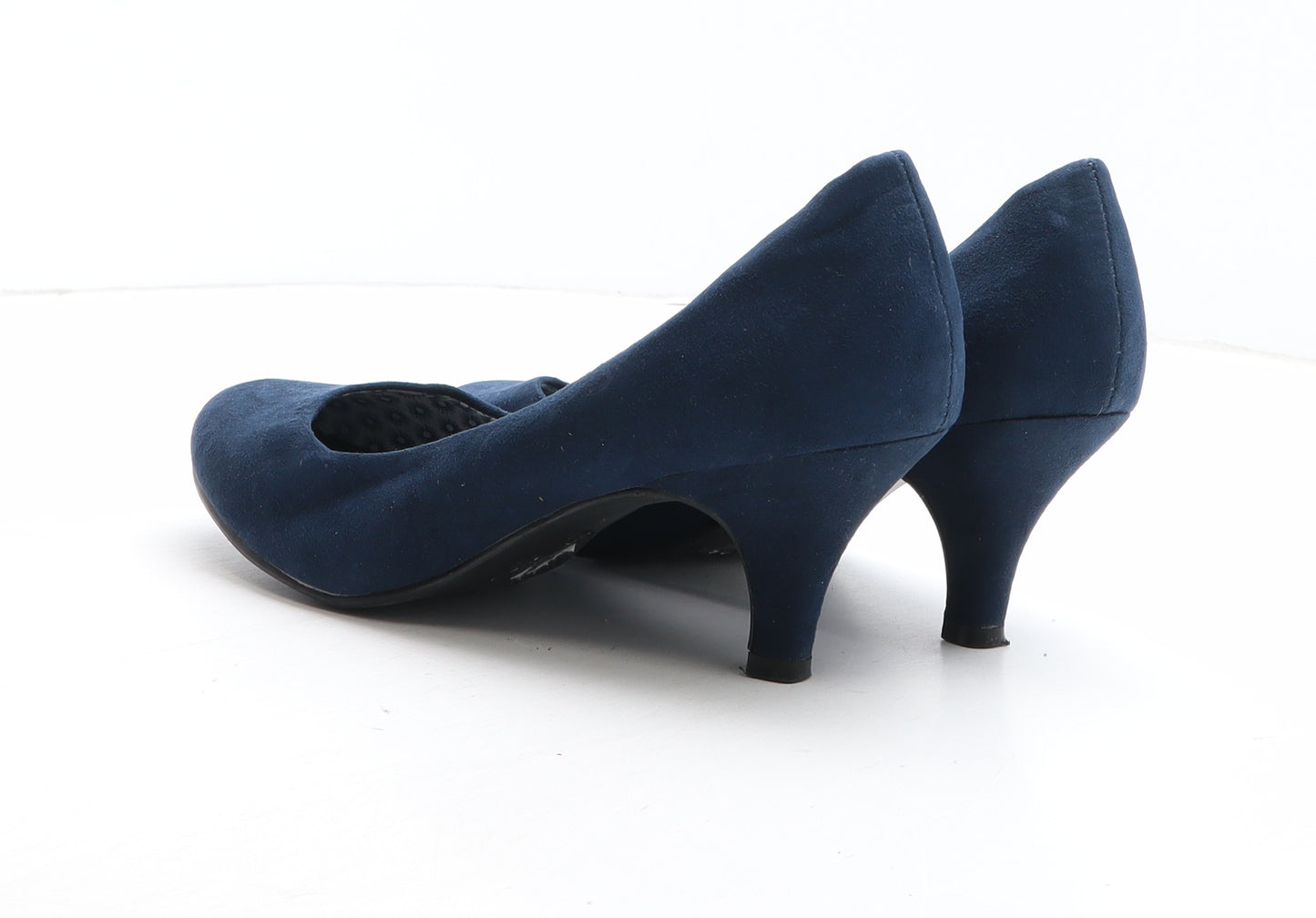 Lilley Womens Blue Fabric Court Heel UK
