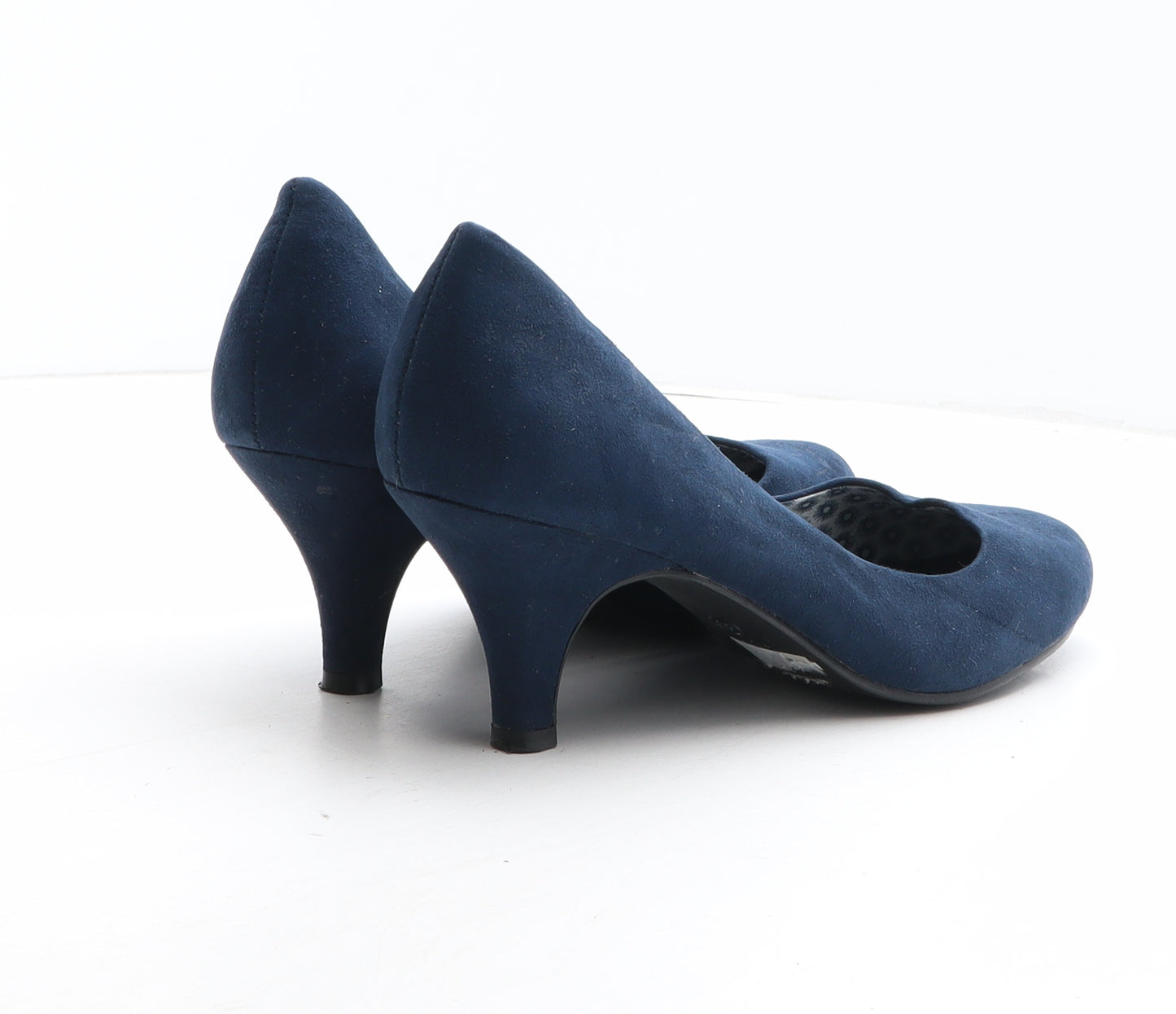 Lilley Womens Blue Fabric Court Heel UK