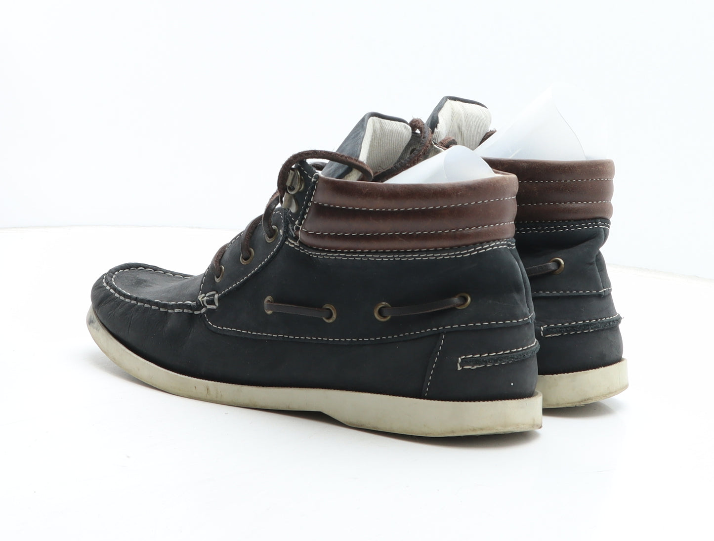 River Island Mens Blue Synthetic Bootie Boot UK 7