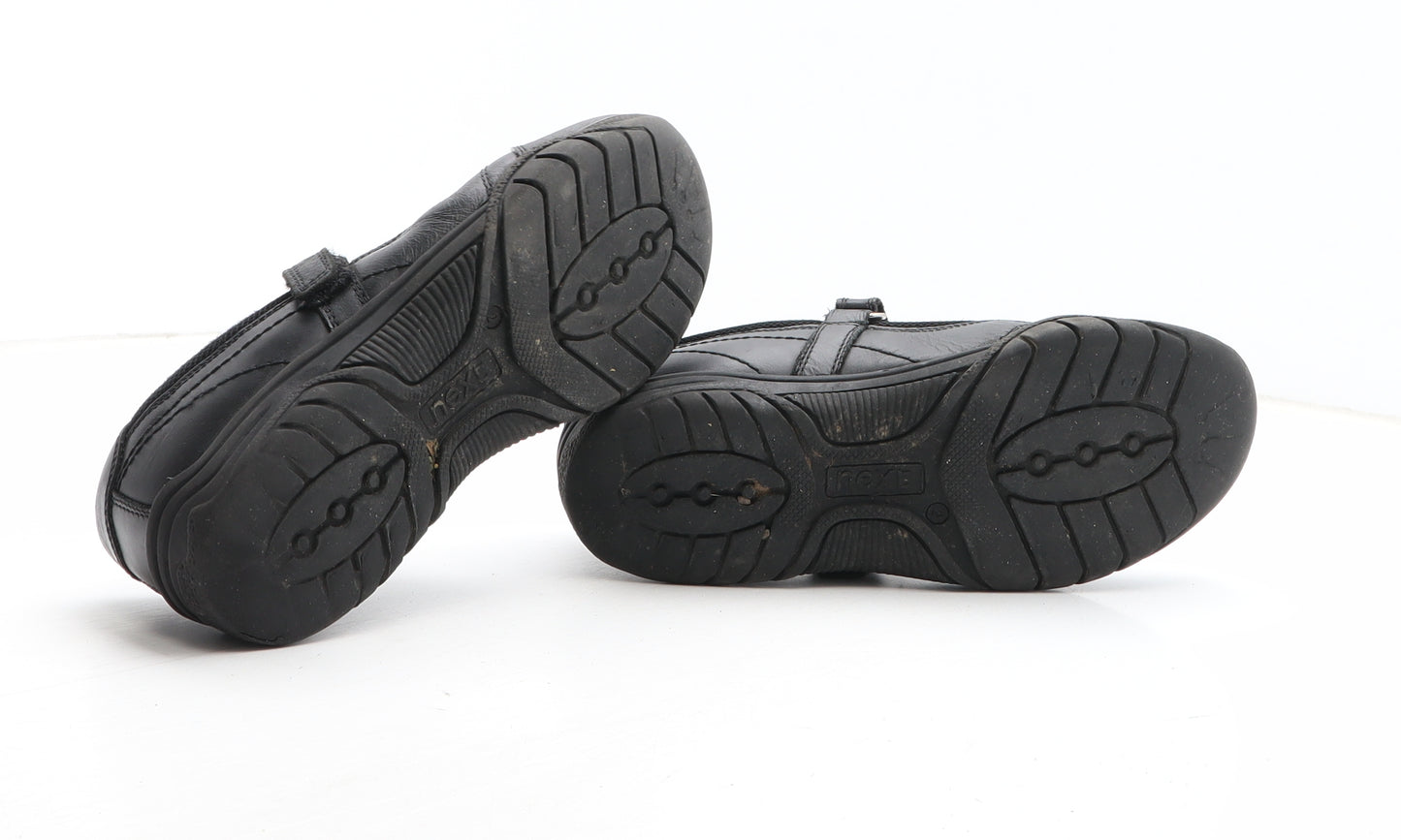 NEXT Girls Black Synthetic Mary Jane Casual UK 2