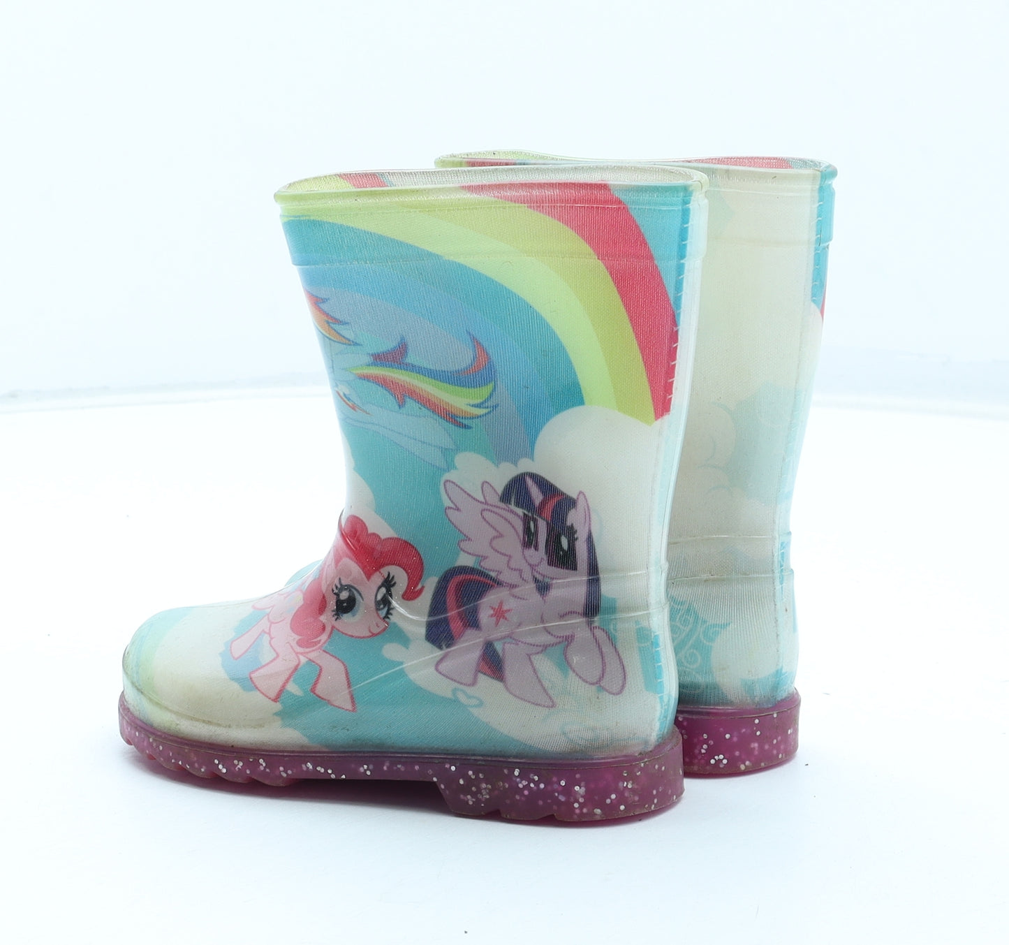 My Little Pony Girls Multicoloured Geometric Rubber Wellies Boot UK 6