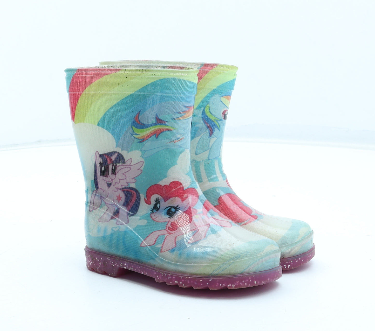 My Little Pony Girls Multicoloured Geometric Rubber Wellies Boot UK 6