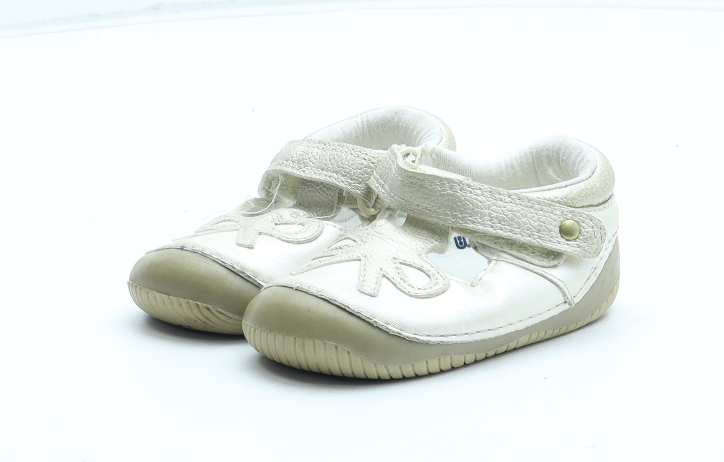 Mothercare Girls Gold Polyester Trainer Casual UK 2 34