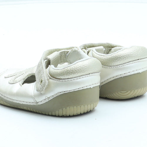 Mothercare Girls Gold Polyester Trainer Casual UK 2 34