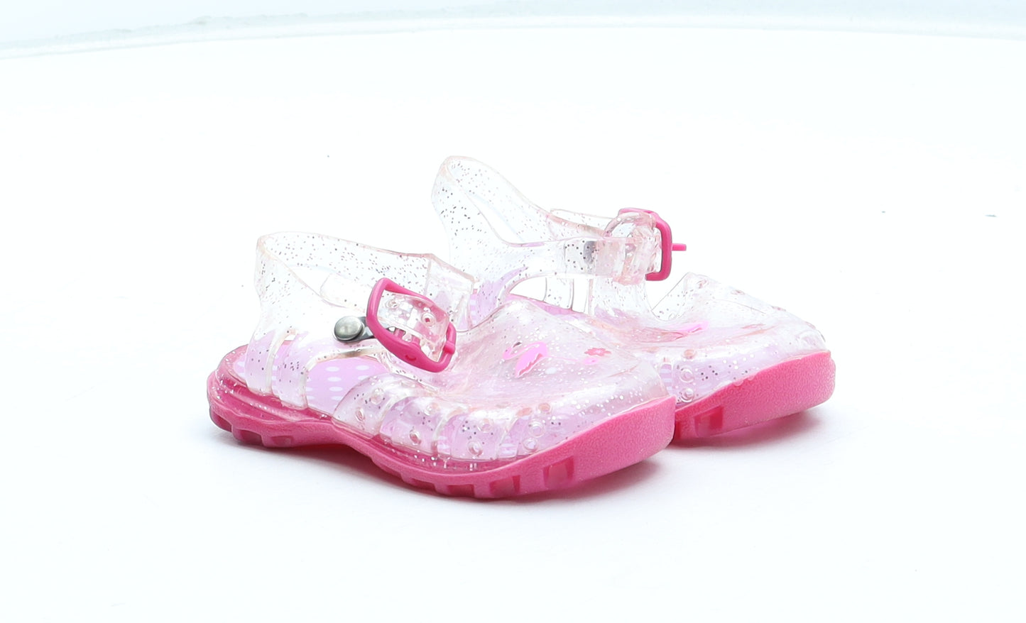 Preworn Girls Pink Rubber Fisherman Sandal UK 6.5 24 - Size 6-9 months