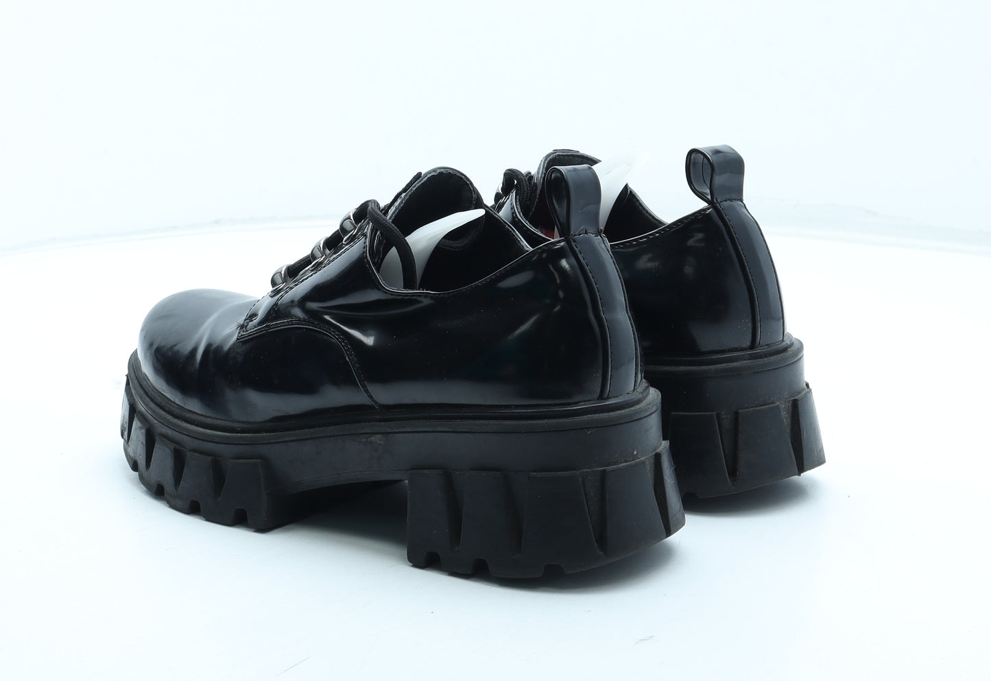 Koi Womens Black Leather Oxford Casual UK