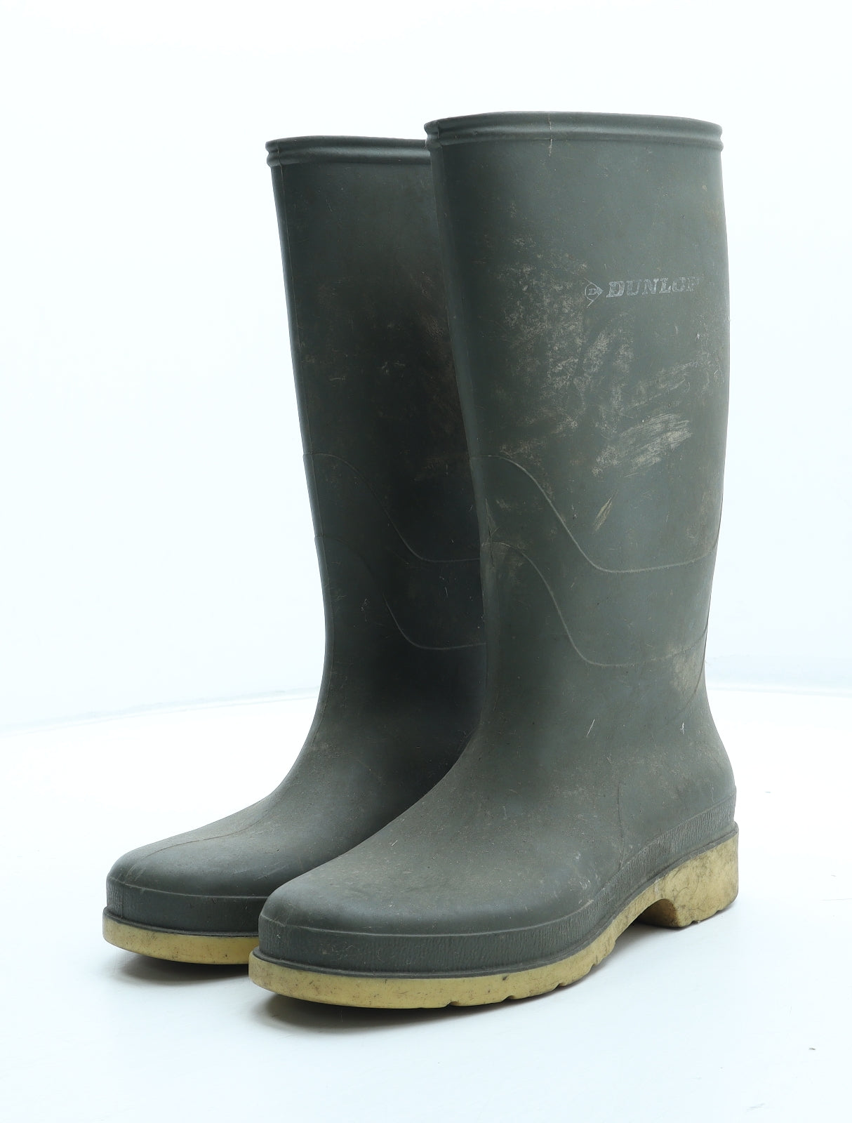 Dunlop Womens Green Rubber Wellies Boot UK