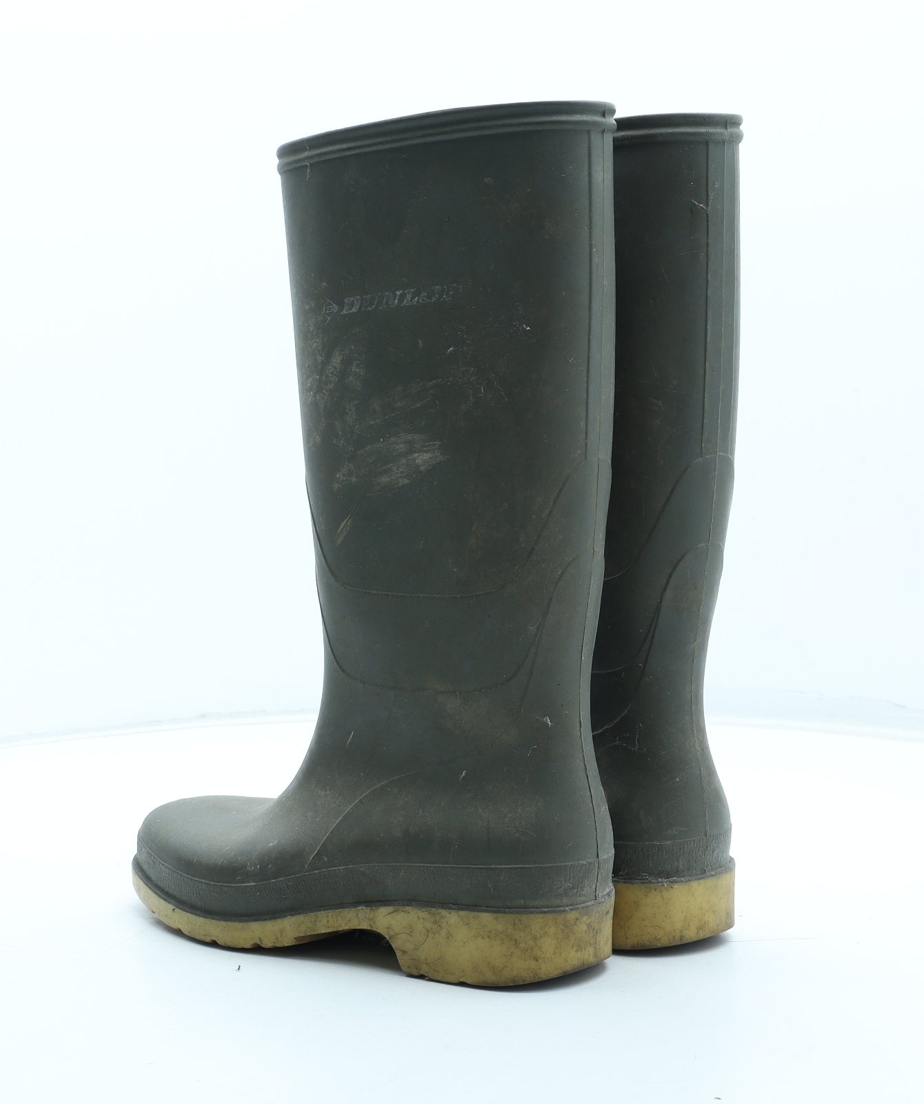 Dunlop Womens Green Rubber Wellies Boot UK