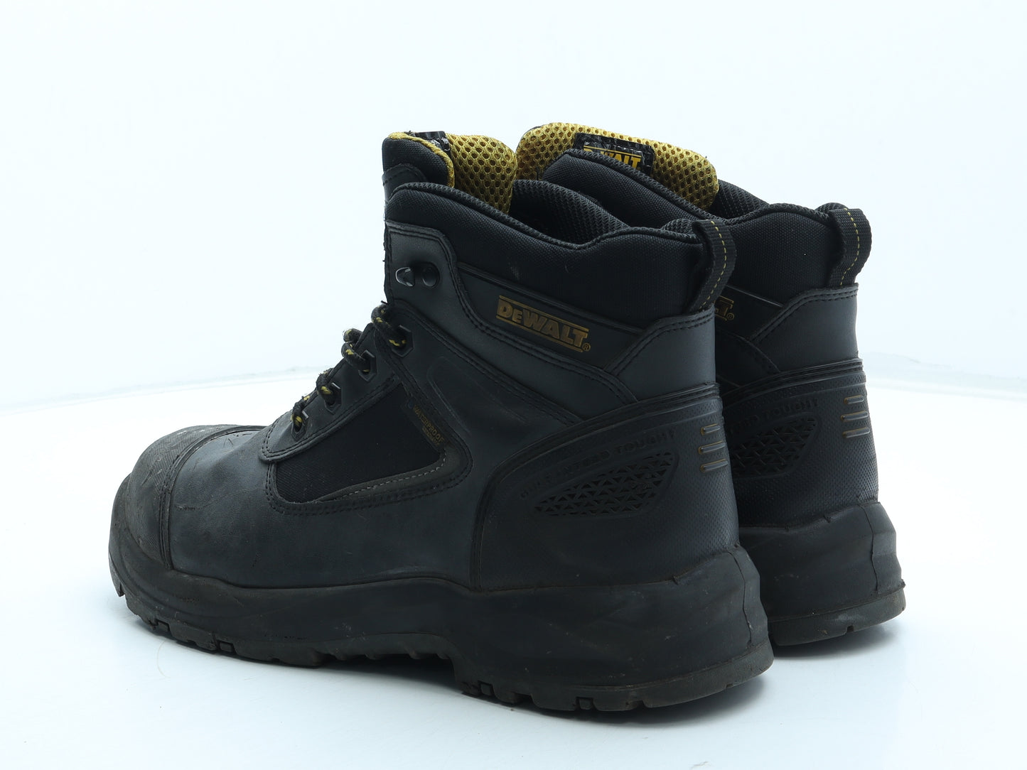 DEWALT Mens Black Leather Combat Boot UK 10 44