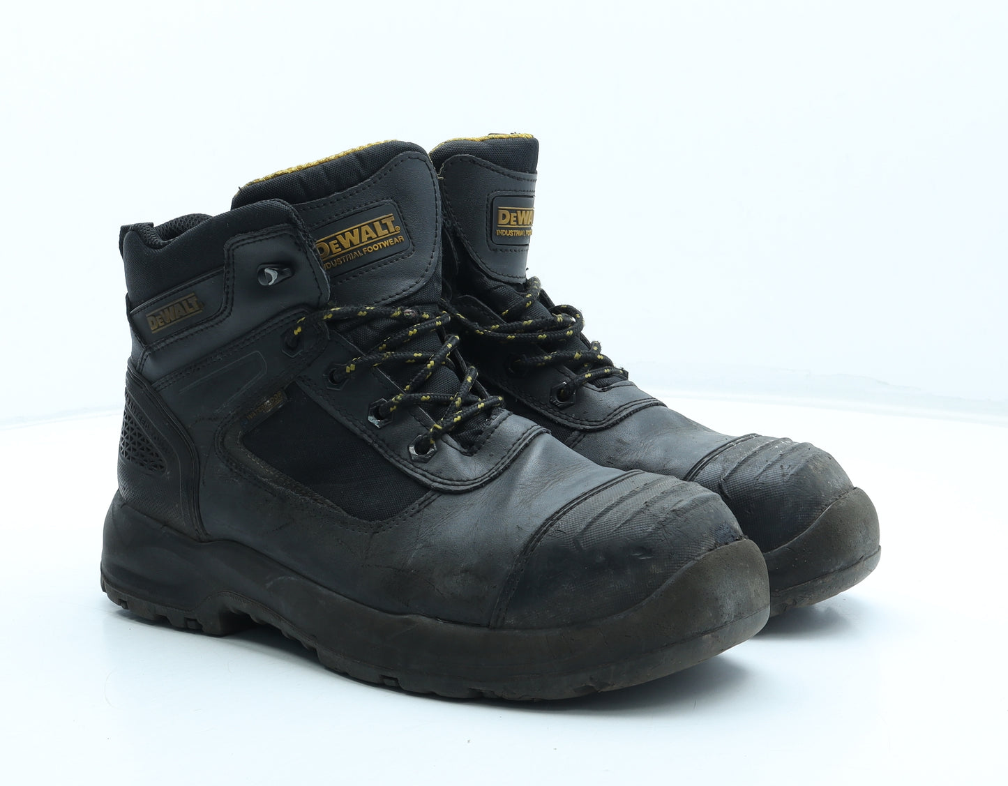 DEWALT Mens Black Leather Combat Boot UK 10 44