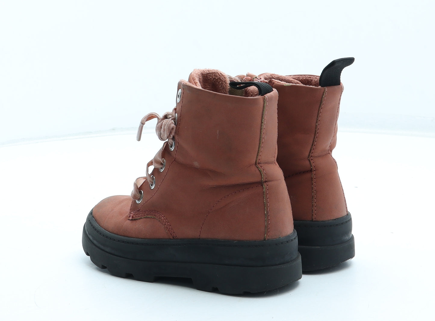 H&M Girls Pink Polyurethane Bootie Boot UK 8.5 26
