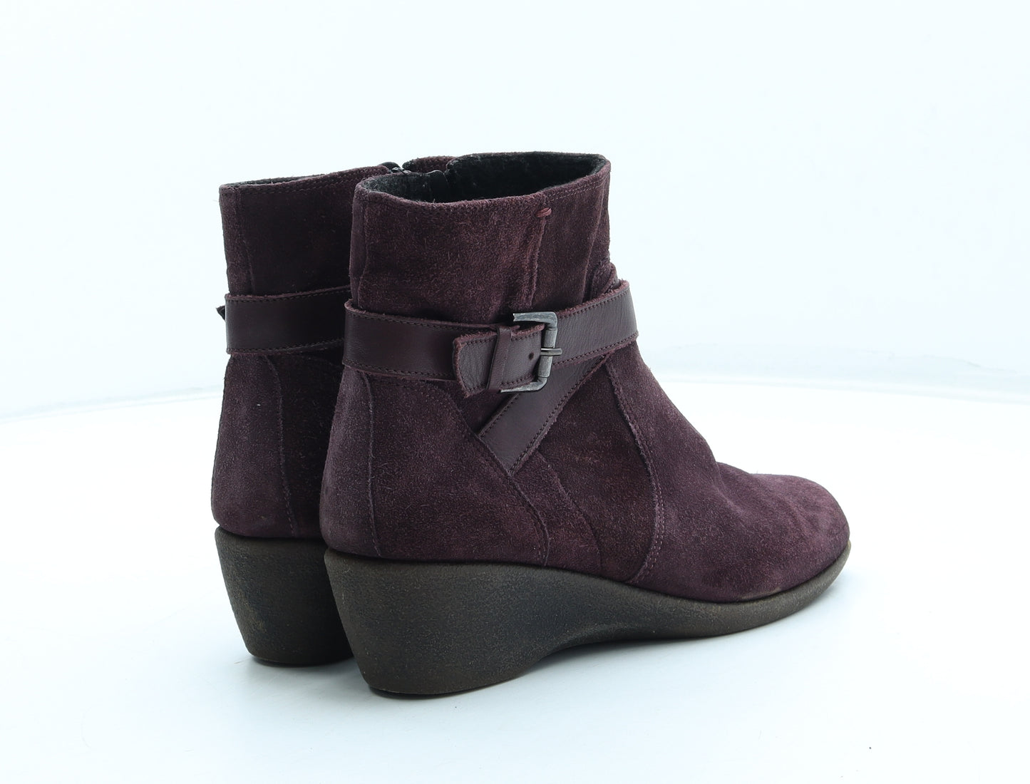 The Flexx Womens Purple Leather Bootie Boot UK